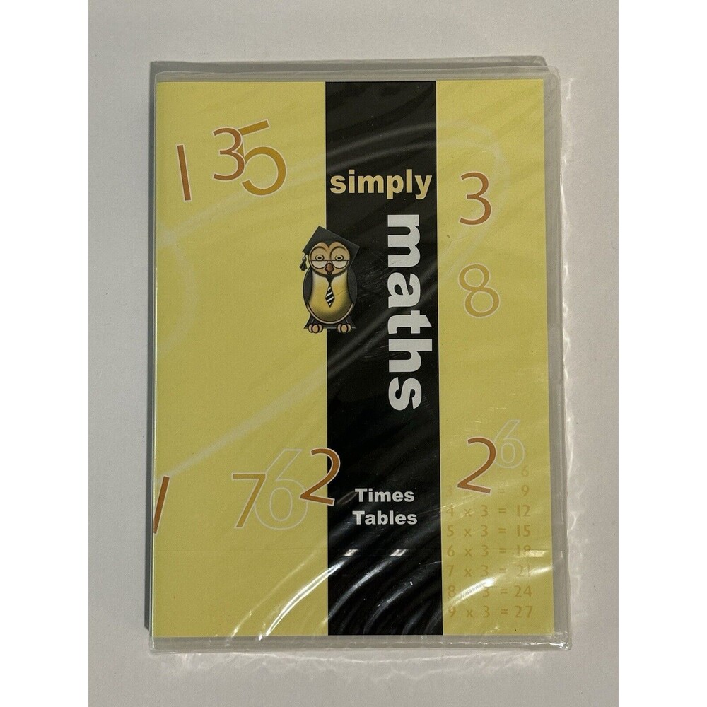 Simply Maths - Times Tables DVD - Simply Maths Study Program Brand New/Sealed!!